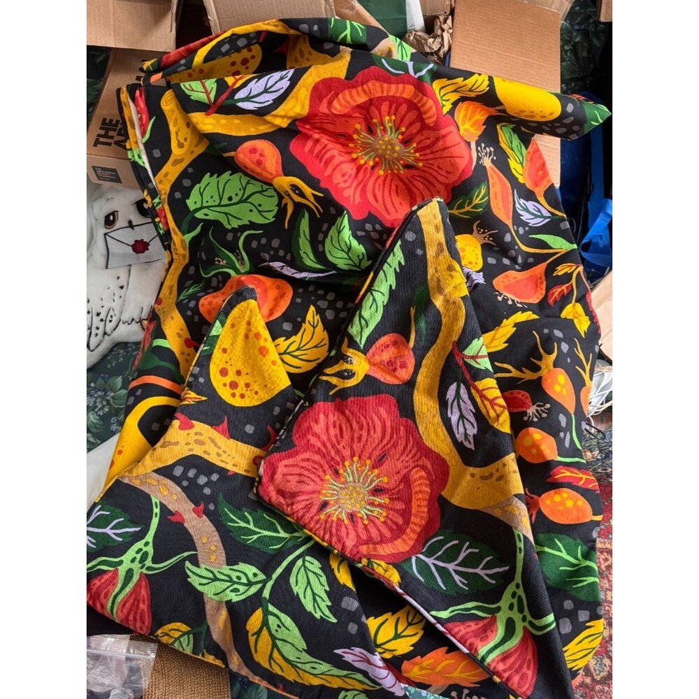 IKEA HOSTAGILLE Tablecloth + Pillow covers autumn Halloween 57"x94" ca. 2024